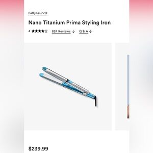 BaBylissPRO Nano Titanium Prima Styling Iron